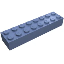 Brick 2 x 8 / Sand Blue