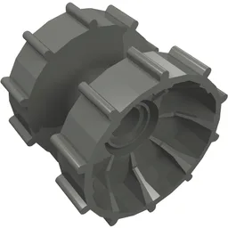Technic Tread Hub / Dark Bluish Gray