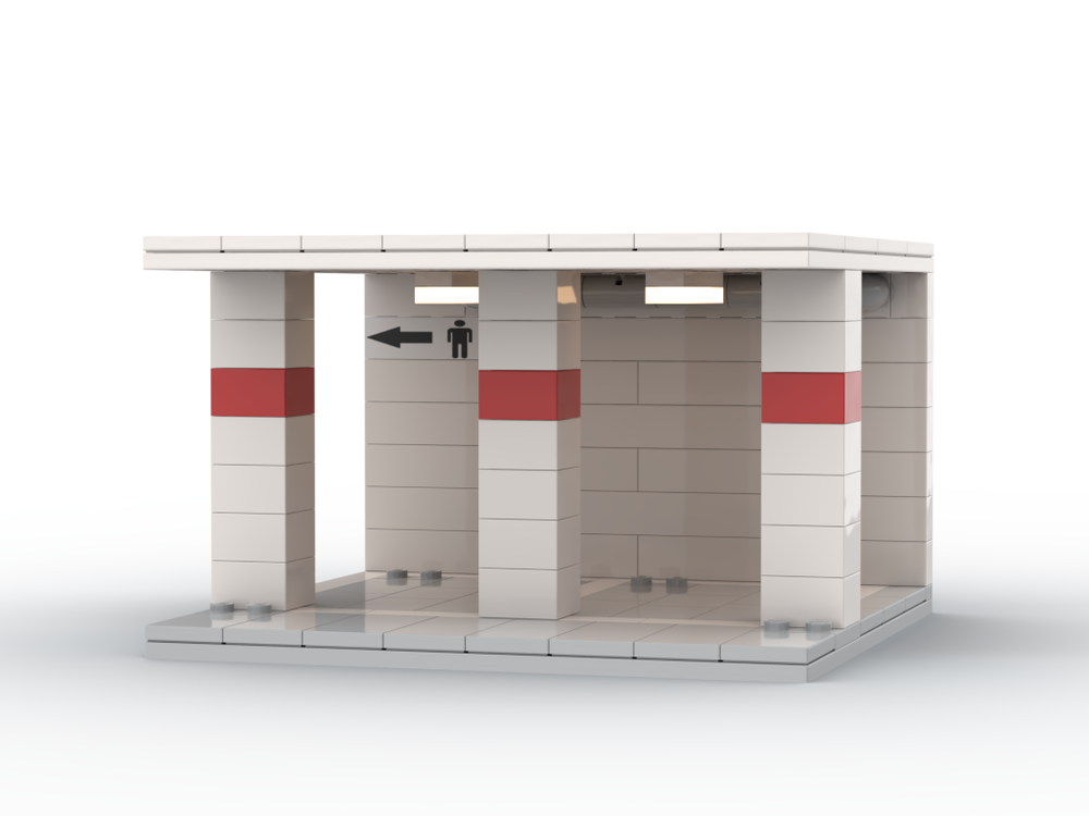 Lego Carpark with one toilet (only)