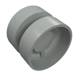 Wheel 18 x 14 with Tread Small Hub / Light Gray