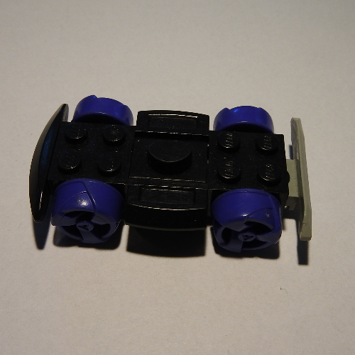 Lego Vehicle Base 4 x 6 Racer Base with Violet Wheels / Black