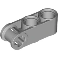 Technic Axle and Pin Connector Perpendicular 3L with 2 Pin Holes / Light Bluish Gray