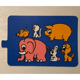 Duplo Slide Animals Print / Blue