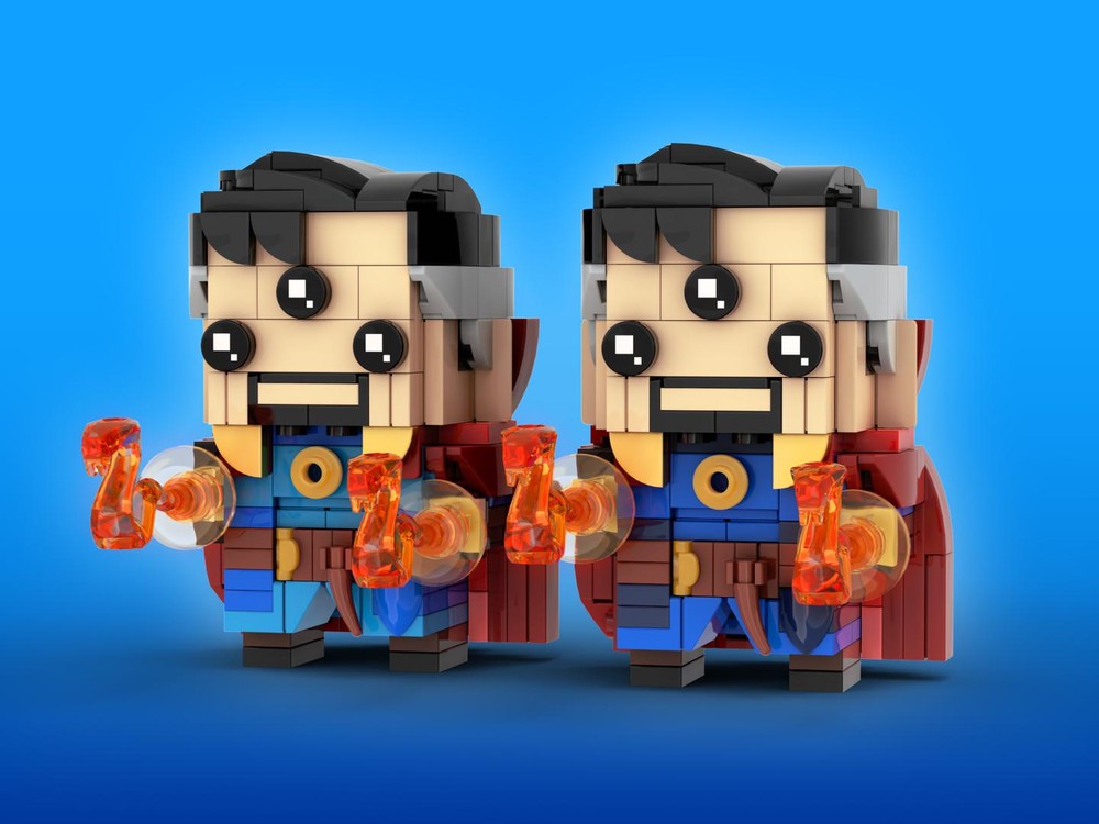 Lego Doctor Strange Brickheadz LEGO MOC - Marvel Studios Doctor Strange in the Multiverse of Madness