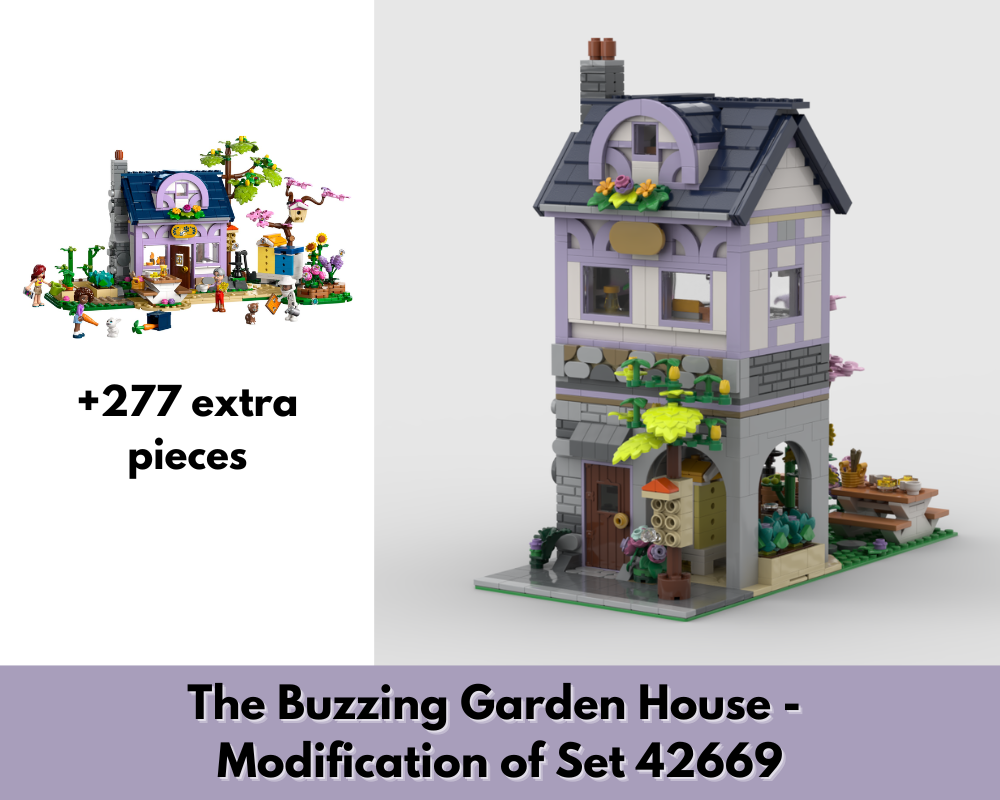 Lego The Buzzing Garden House - Modification of Set 42669