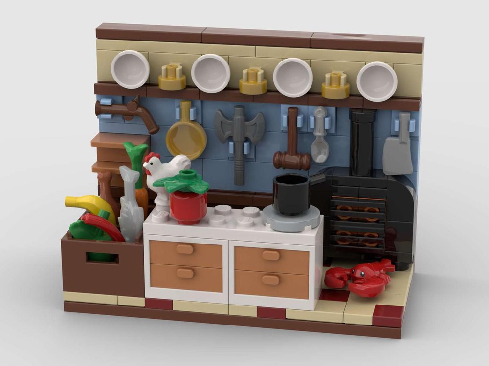Lego Swedish Chef's Kitchen - A Muppet Theatre Scene