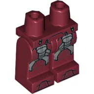 Hips and Dark Red Legs with Light Bluish Grey Armour (Iron Man) / Dark Red