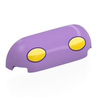 Lego Brick Round, Curved Triple 1 x 4 x 1 with Yellow Ovals / Headlights print