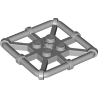 Lego Plate Special 2 x 2 with Bar Frame Square / Light Bluish Gray