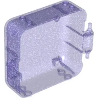 Pod, Square 3 x 8 x 6 2/3 [Male] / Glitter Trans-Purple