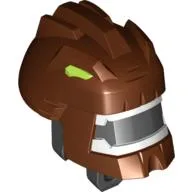 Large Figure Head, Humungousaur with White Teeth Print / Reddish Brown