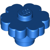 Lego Plant, Flower 2 x 2 - Round [Solid Stud] / Blue