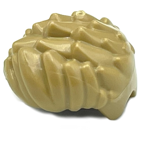 Lego Hair Short Pointy, Wavy in Front / Dark Tan