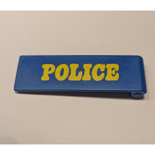 Lego Duplo Door 1 x 4 x 1 with Yellow POLICE Print [522]