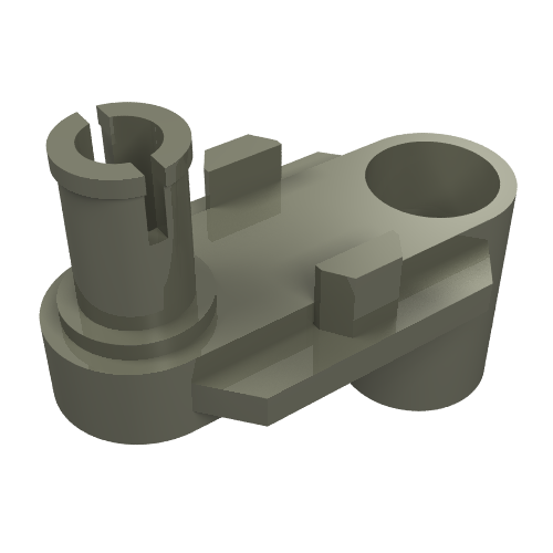 Lego Znap Crank Connector 1 x 2 x 3 / Dark Gray