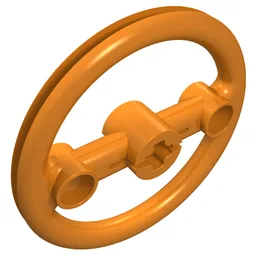 Technic Steering Pulley Large / Orange