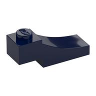 Lego Brick Curved, 3 x 1 with 1/3 Inverted Cutout / Dark Blue