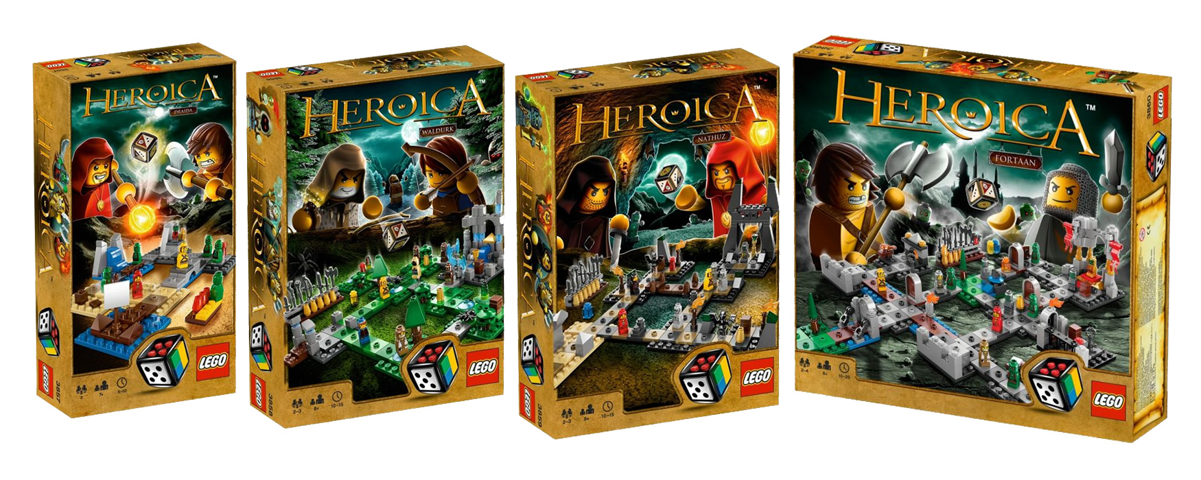 Lego Heroica Gift Box with 4 Games - Limited Edition