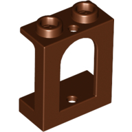 Lego Window 1 x 2 x 2 Castle / Reddish Brown