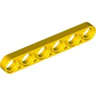 Technic Beam 1 x 6 Thin / Yellow