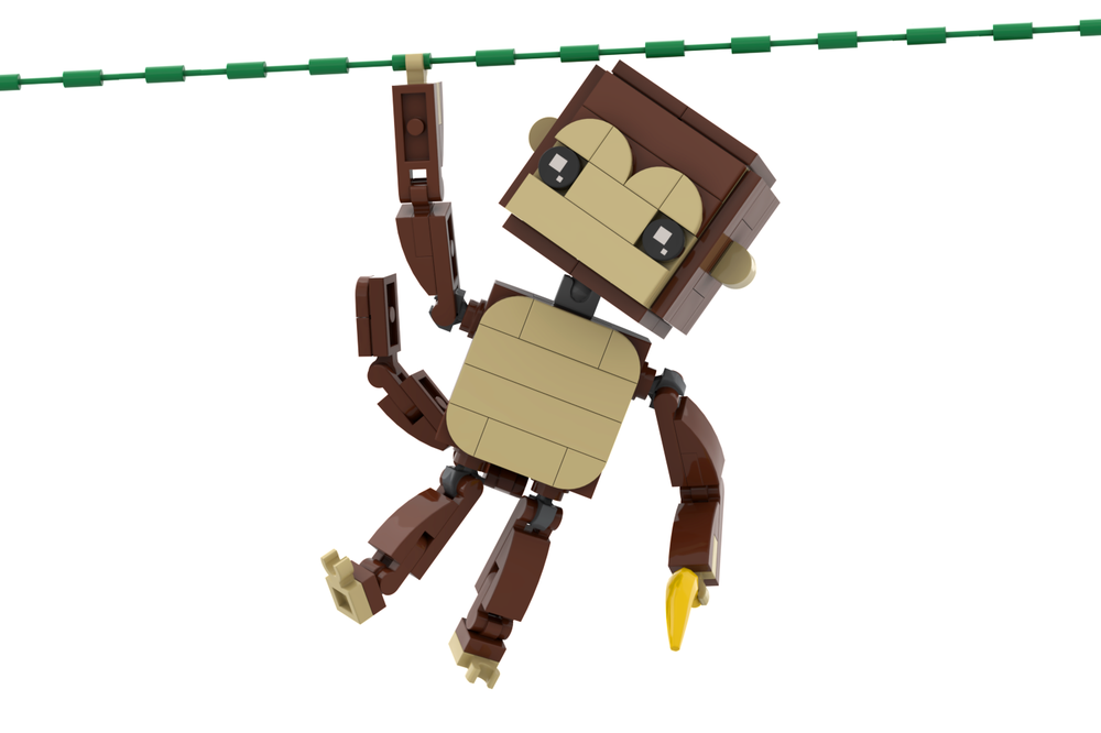 Lego Block Head Monkey