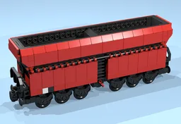 12-Wheel Ore Hopper Faals 151 (red)
