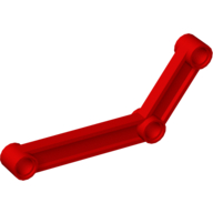 Lego Technic Link 1 x 9 Bent (6 - 4) / Red