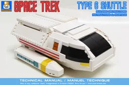 RB Star Trek TNG type 6 Shuttle moc building instructions
