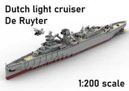 1:200 HNLMS De Ruyter, Dutch Light Cruiser
