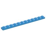 Lego Plate 1 x 12 / Dark Azure