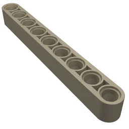 Technic Beam 1 x 9 Thick / Dark Tan