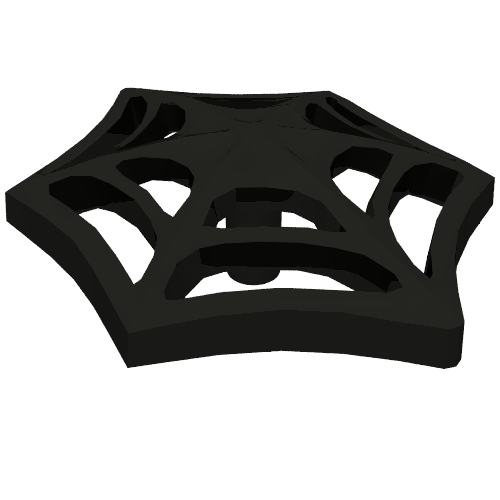 Lego Web Effect Medium Bar on Back / Black