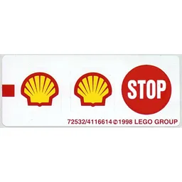 Sticker Sheet for Set 2554-1 / [No Color/Any Color]