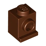 Brick Special 1 x 1 with Headlight / Reddish Brown