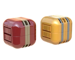 Small Rounded Space Crates