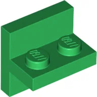 Bracket 2 x 2 with 1 x 2 Vertical Studs / Green