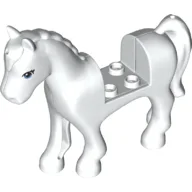 Animal, Horse with 2 x 2 Cutout with Black Eyes / White