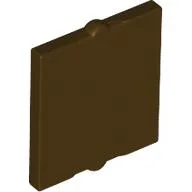 Glass for Window 1 x 2 x 2 Flat / Dark Brown