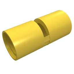 Technic Pin Connector Round [Slotted] / Yellow