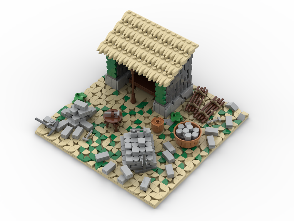 Lego Age of Empires - Mining Camp (Native American)