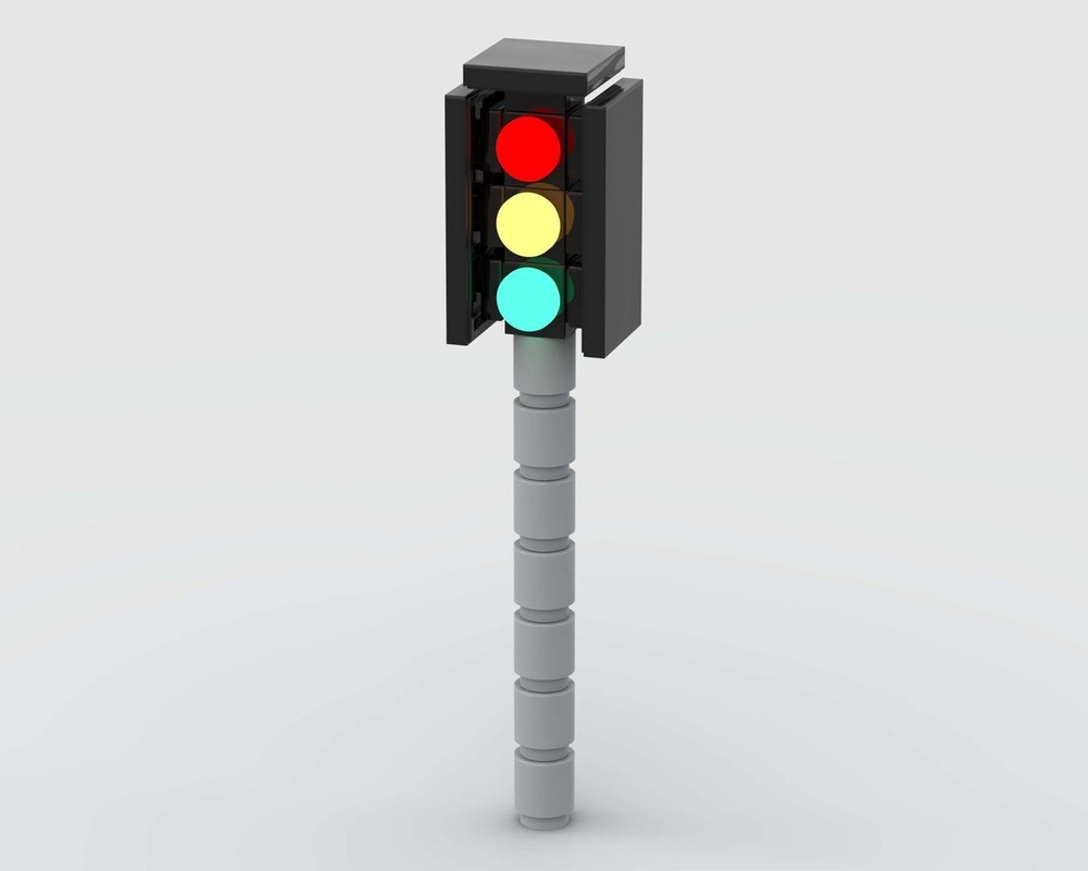 Lego traffic lights (working lights)