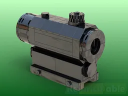 Working illuminated brick gunsight