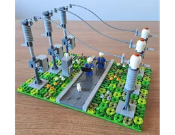 High Voltage Electrical Substation: Circuit Breaker