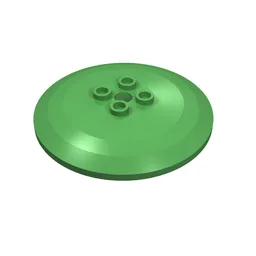 Dish 6 x 6 Inverted (Radar) with Solid Studs / Bright Green