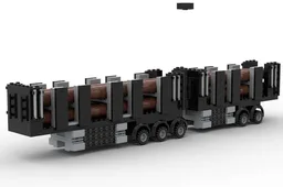 Logging trailer Rocky Mountain double