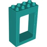 Duplo Door Frame 2 x 4 x 5 / Dark Turquoise