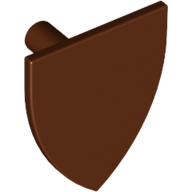 Lego Shield Triangular / Reddish Brown