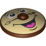 Dish 4 x 4 Inverted [Radar] with Clock Face (Cogsworth) Print