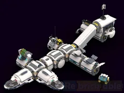 Lunar Research Base Connector Module Space Expansion