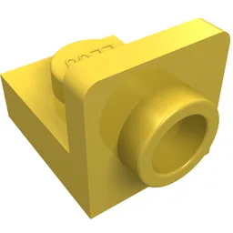 Bracket 1 x 1 - 1 x 1 Inverted / Yellow